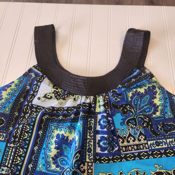 I.N. Studio Large Sleeveless Blue Blouse 27.7437 - Picture 4 of 9